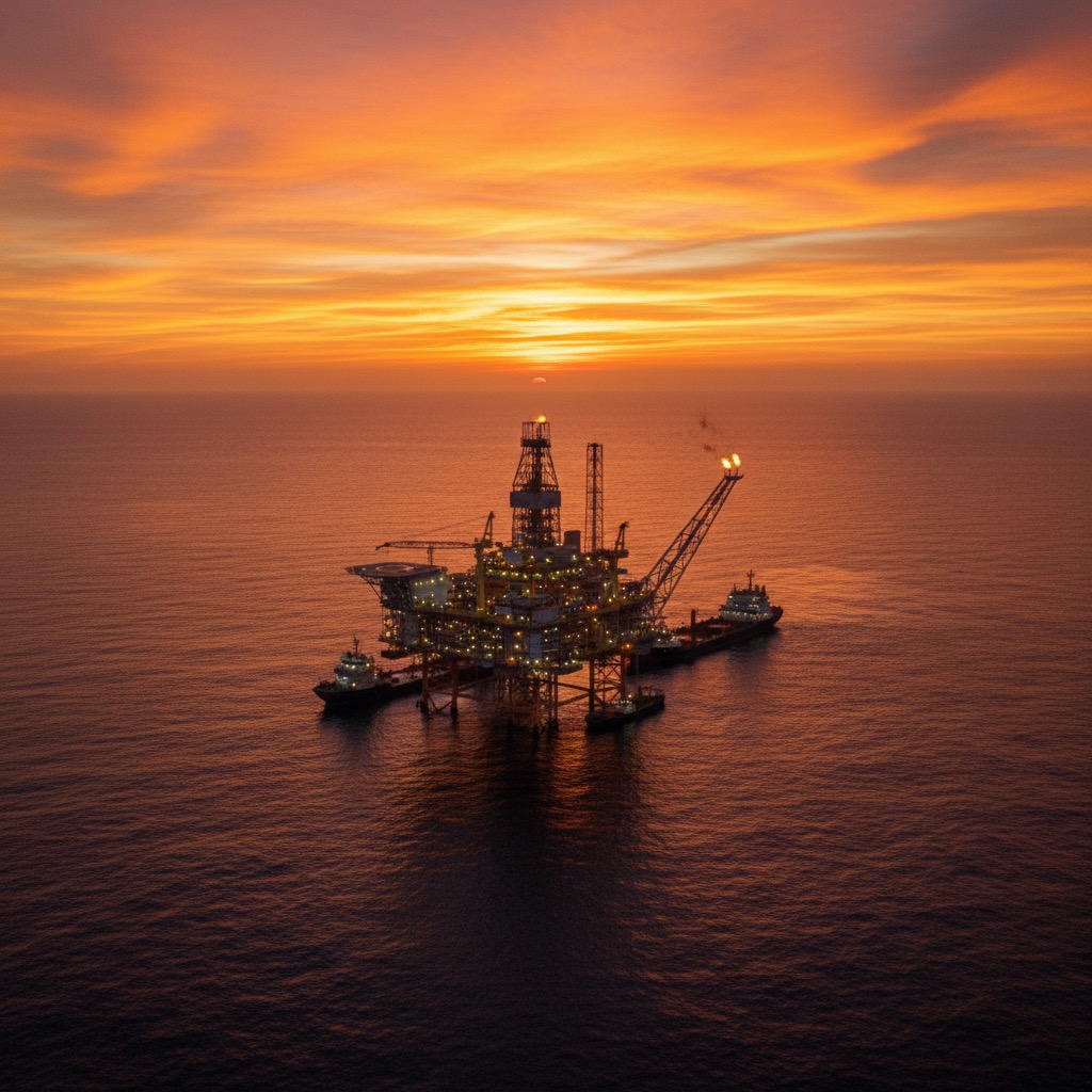 Plataforma offshore petróleo y gas